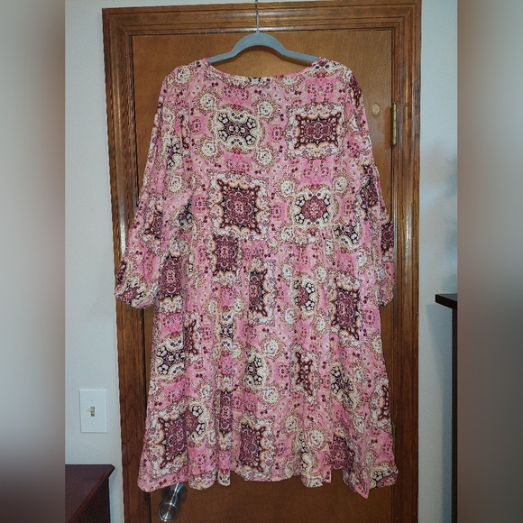 Pink Patterned Dress - Picture 5 of 5